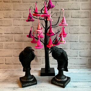 CHRISTIAN SIRIANO NEW YORK Set Of 2 Crow Candle Holders